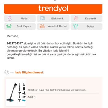 Philips Dik Süpürge Garanti Sorunu