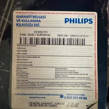 Philips Dik Süpürge Garanti Sorunu
