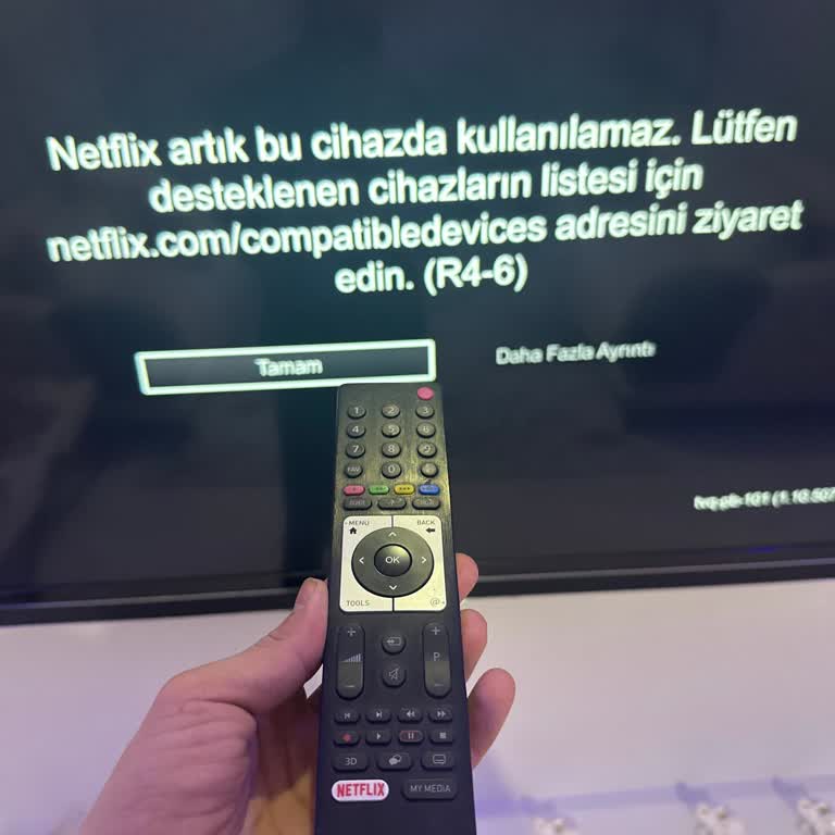 Arçelik TV'nin Netflix Özelliği Kullanılamıyor