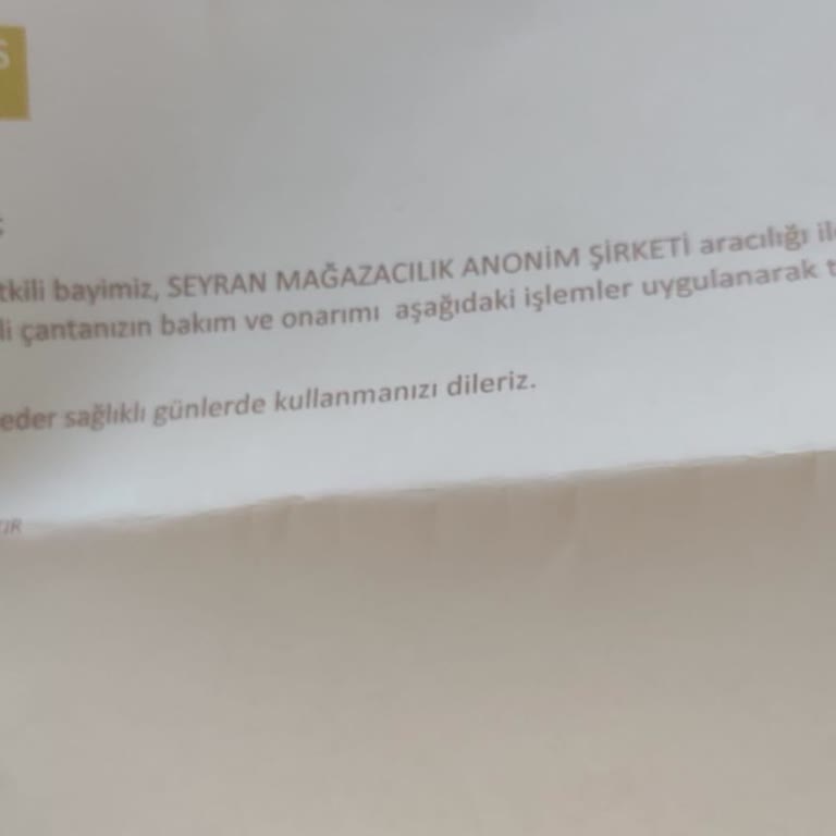 Benetton Çanta İadesi: Ayıplı Ürün Mağduriyeti