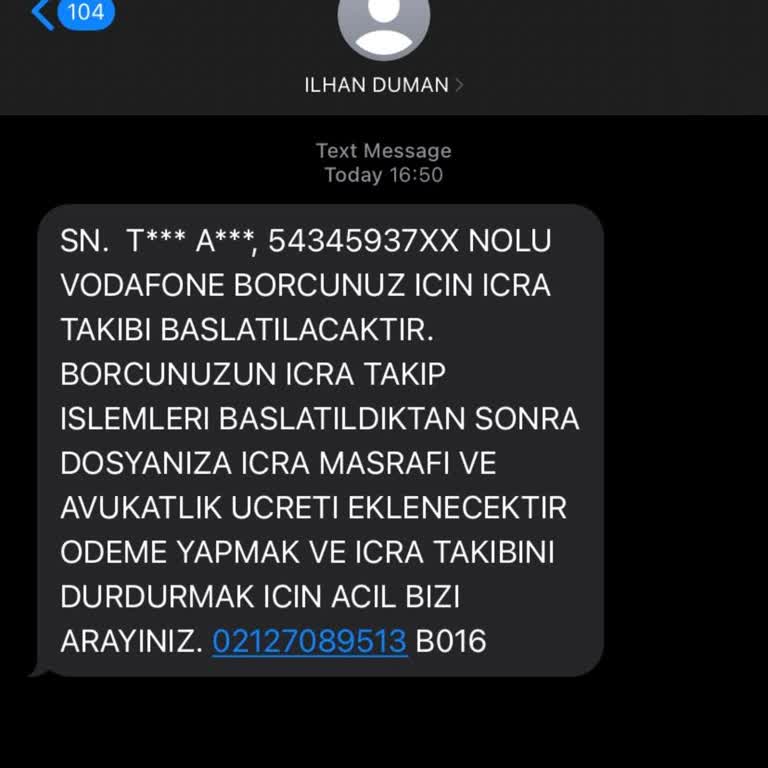 Vodafone İptal Sürecinde Yaşanan Zorluklar Ve Yanlış Borç Bildirimi