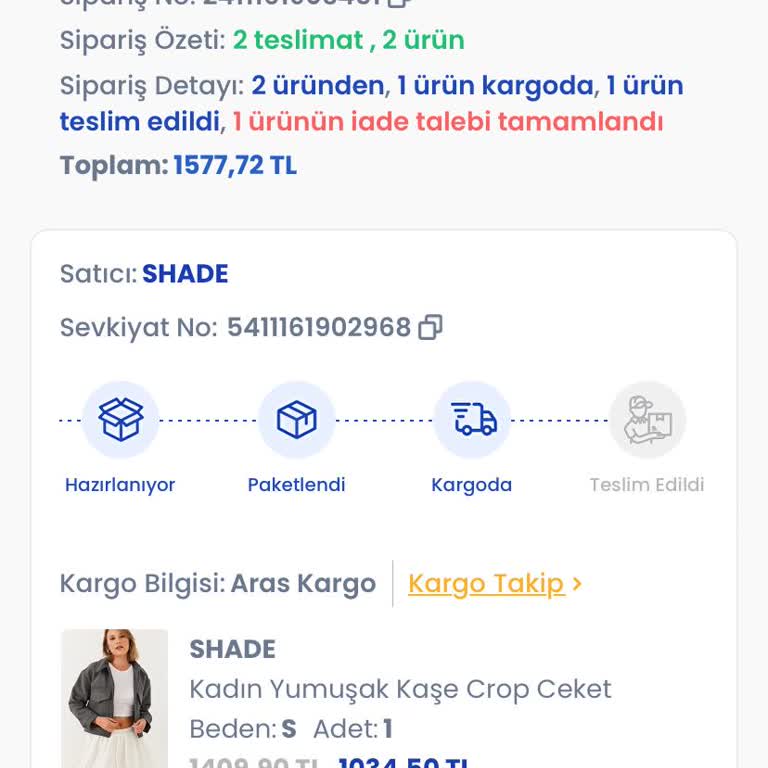Teslim Edilmeyen Ceket Ve İade Sorunu
