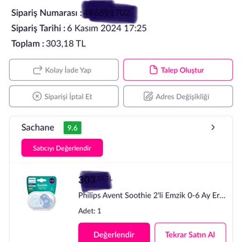 Pazarama'da İptal Edilen Siparişin İade Sorunu