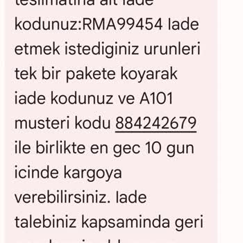 A101 Ekstra'da İade Sorunu: Kullanılmamış Ürün İçin Onay Süreci