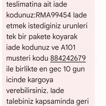 A101 Ekstra'da İade Sorunu: Kullanılmamış Ürün İçin Onay Süreci