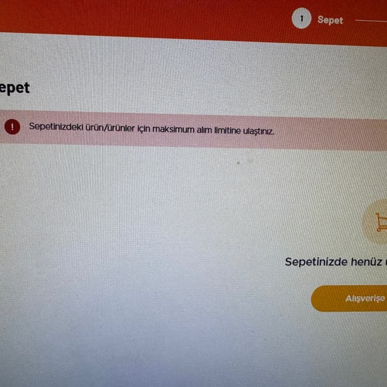 Teknosa Online Alışverişte Sepet Limiti Sorunu