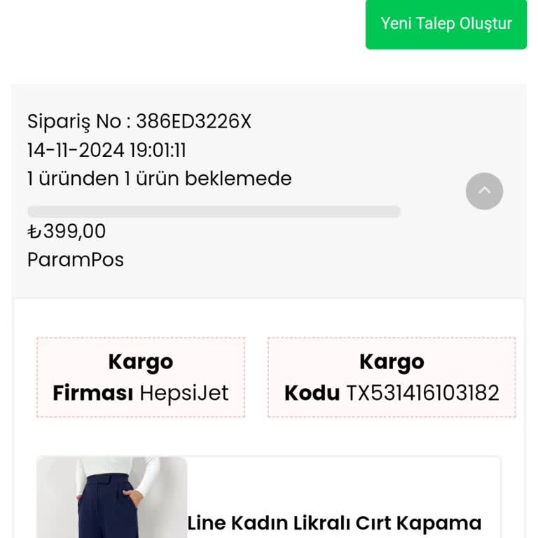 Yanlış Beden Ve İade Sürecinde Cevapsızlık