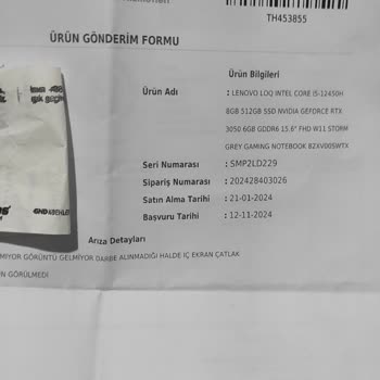 Lenovo Laptop Ekran Arızası Ve Garanti Sorunu