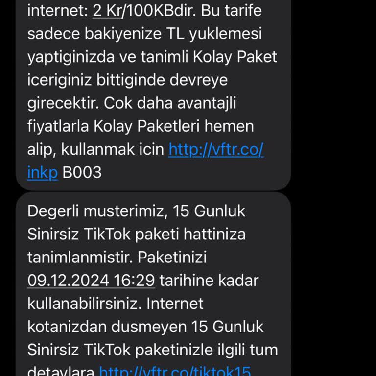Vodafone TikTok Paketi Sorunu Ve Müşteri Hizmetleri Erişim Zorluğu