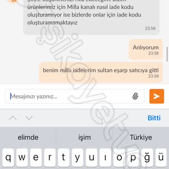 Yanlış Ürün İadesi Ve Yetersiz Müşteri Hizmetleri