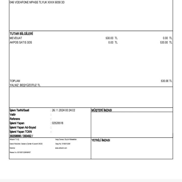 Satın Alınan Paket Hattıma Tanımlanmadı