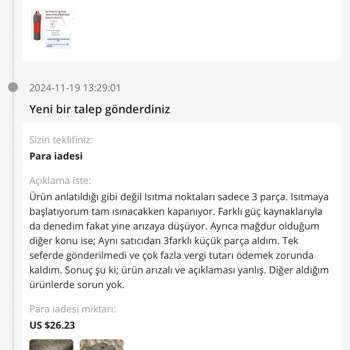 Aliexpress Arızalı Ürün İadesinde Zorla Tahsilat Sorunu
