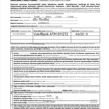 VakıfBank ATM'de Kayıp Para Sorunu Ve İletişim Eksikliği