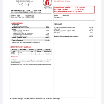 Fatura İptali Sonrası Yüksek Ücret Şoku