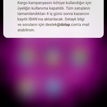 Kargo İşlemleri Nedeniyle Hesap Kapatma Sorunu