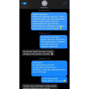 Özel Ders Saatlerimin Keyfi Azaltılması Ve Sözleşme İptali Tehdidi