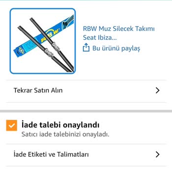 Amazon Sipariş Ve İade Sorunları