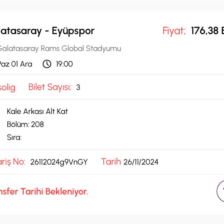 Bilet Yükleme Sorunu: Maça Gidememe Endişesi