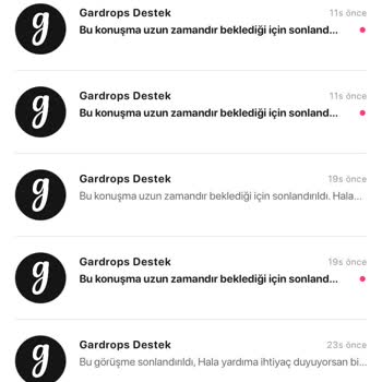 Gardrops'ta Kaybolan Ödeme Ve İletişim Sorunu
