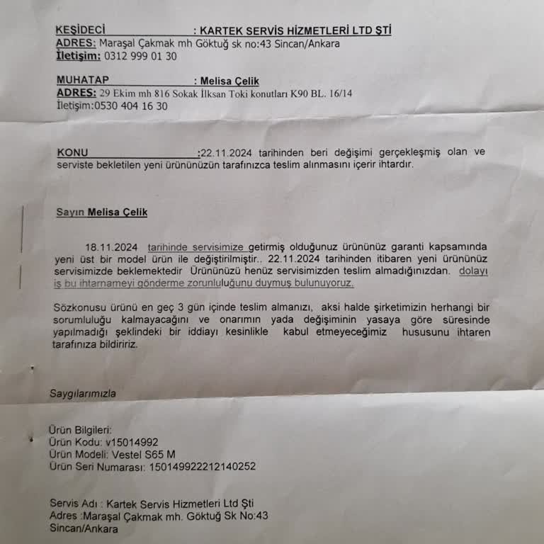 Vestel'den Yanıltıcı Ürün Değişimi