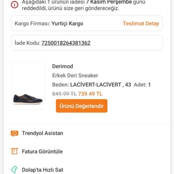 Lacivert Ayakkabının Kalite Sorunu Ve Müşteri Memnuniyetsizliği
