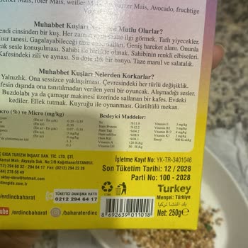 Erdinç Baharat Kuş Yeminde Böceklenme Ve Sağlık Sorunları