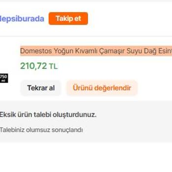 Eksik Gönderim Ve Reddedilen Talep