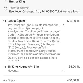 Eksik Çedar Peyniri Hayal Kırıklığı