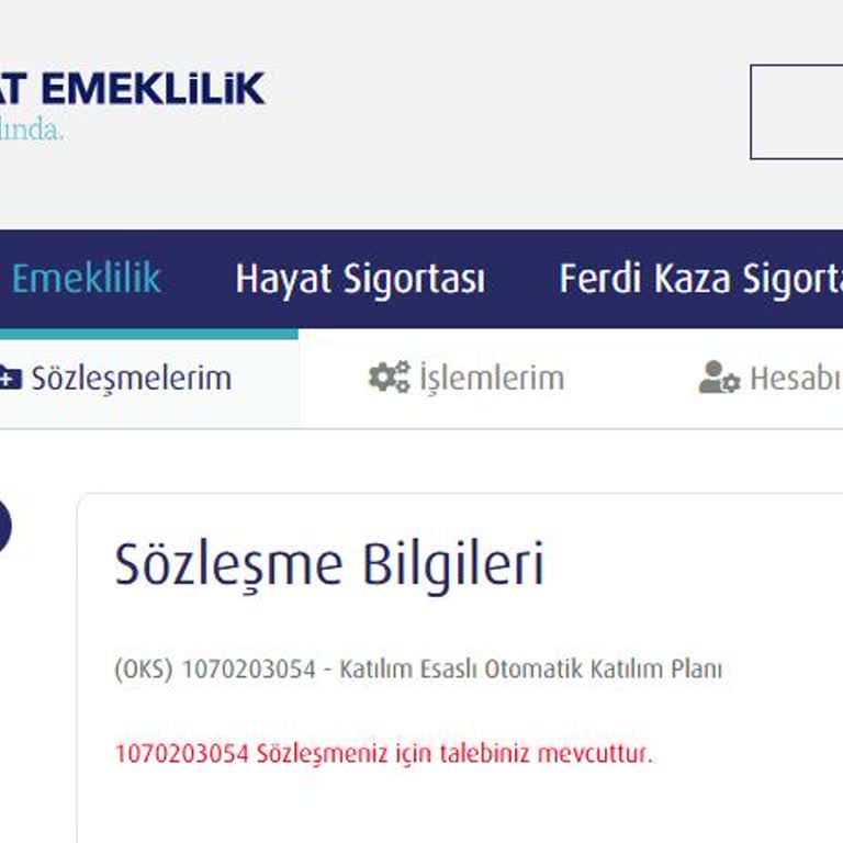 Türkiye Hayat Emeklilik BES Sisteminden Çıkış Sürecinde Yaşanan Gecikme