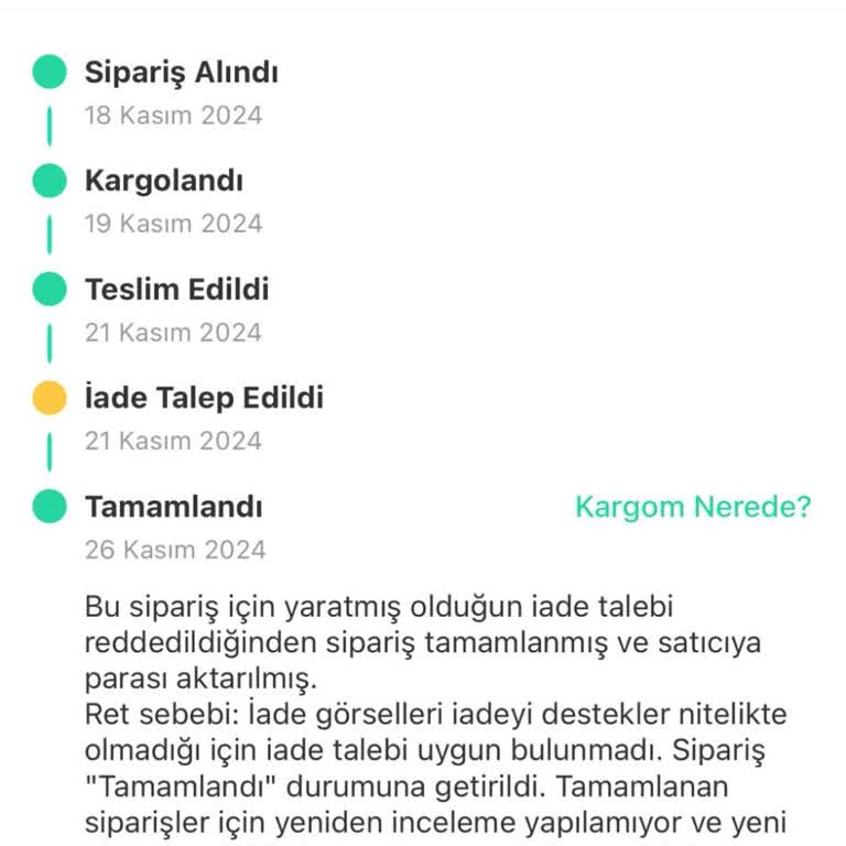 Kusurlu Ürün Ve İade Sorunu Yaşadım