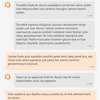 Sipariş İptali Ve Çözüm Eksikliği
