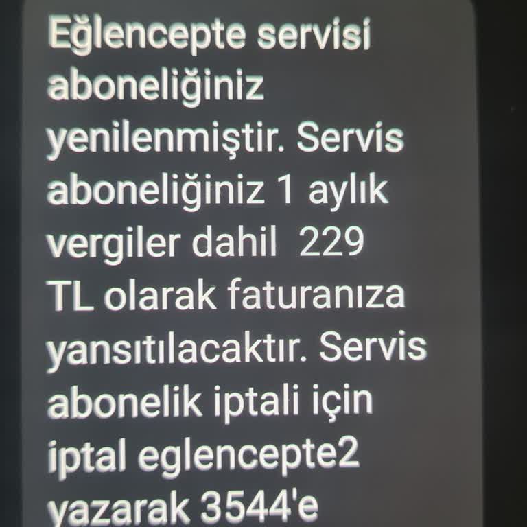 Beklenmedik Telefon Faturası Şoku