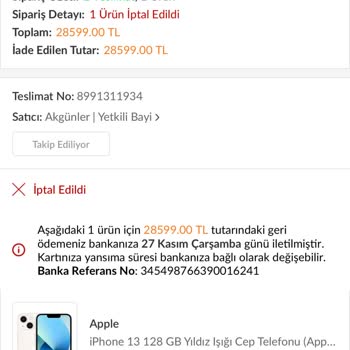 İptal Edilen Sipariş Ve Yanlış Fiyat Politikası