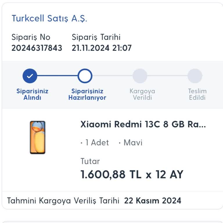Turkcell Pasaj'da Sipariş Hazırlık Süreci Sorunu