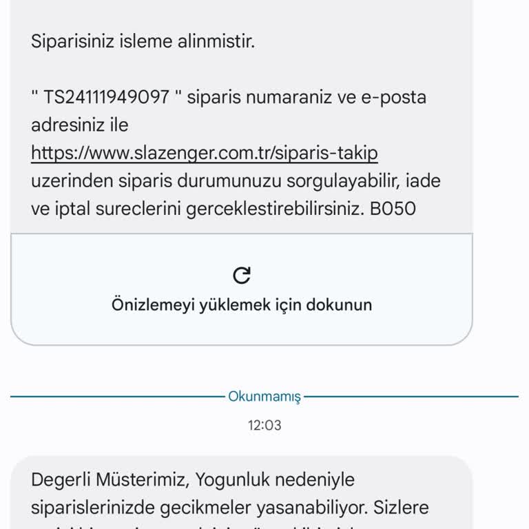 Slazenger'den Beklenmedik Kargo Gecikmesi