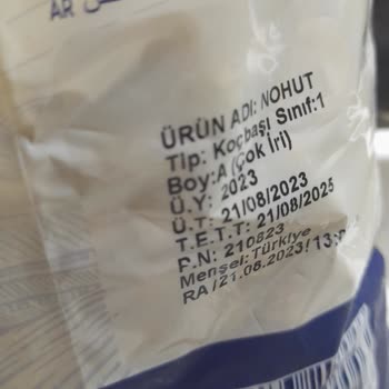 Tat Bakliyat Nohut Paketinde Kurtçuk Şoku