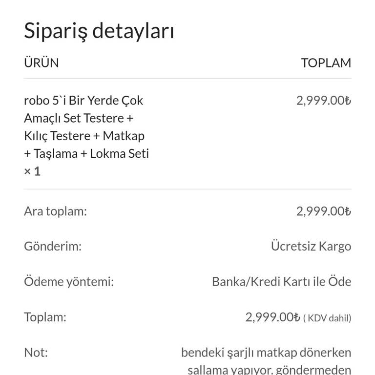Kargoya Verilmeyen Sipariş Ve İletişim Sorunları
