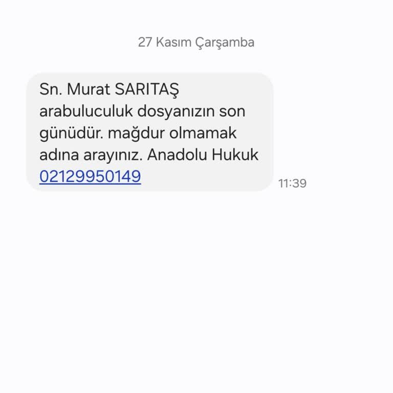 Yanıltıcı Hukuk Mesajlarıyla Rahatsızlık