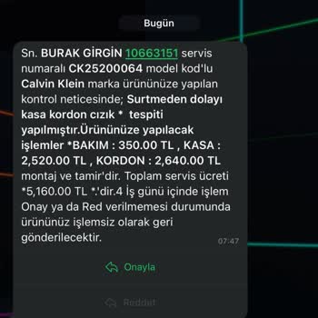 Calvin Klein Saatimdeki Renk Ve Kadran Sorunu