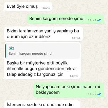 Yanlış Ürün Gönderimi Ve Müşteri Hizmetlerinde Yetersizlik