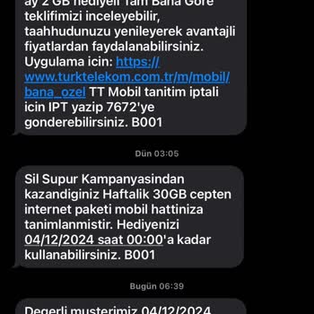 Türk Telekom'un Hediye İnternet Hatası Ve Müşteri Hizmetleri Sorunu