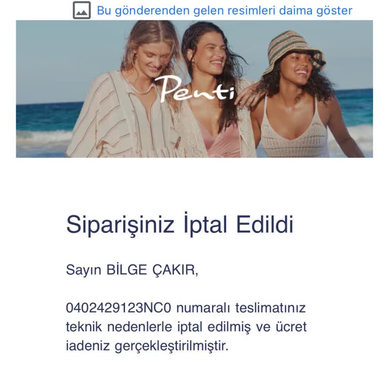 Sipariş İptali Ve Geciken Ücret İadesi Sorunu