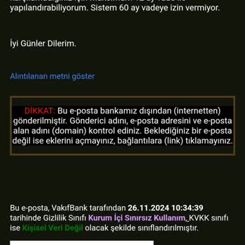 VakıfBank Kredi Yapılandırma Sorunu