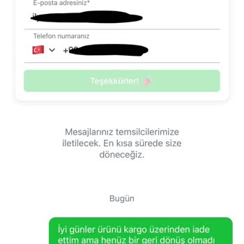 İade Sürecinde Bilgilendirme Eksikliği