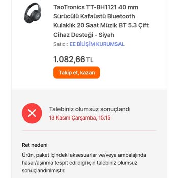 Hepsiburada'da İade Sürecinde Yaşanan Sorunlar