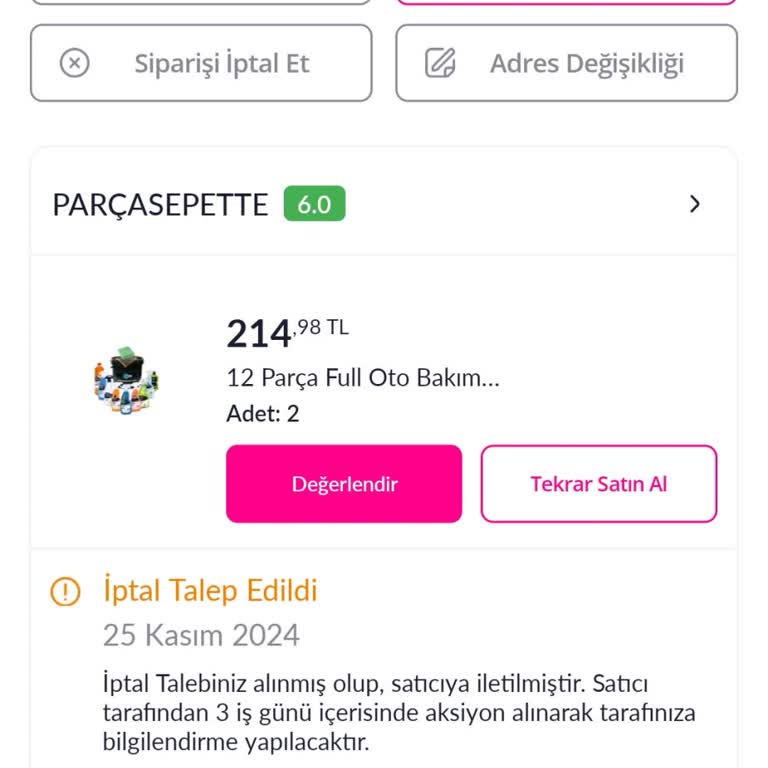 Ürün Teslimatında Gecikme Ve İletişim Sorunu