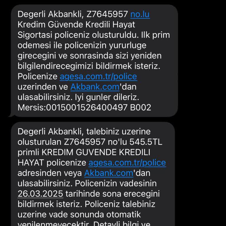 İstenmeyen Hayat Sigortası Ücreti İadesi Talebi