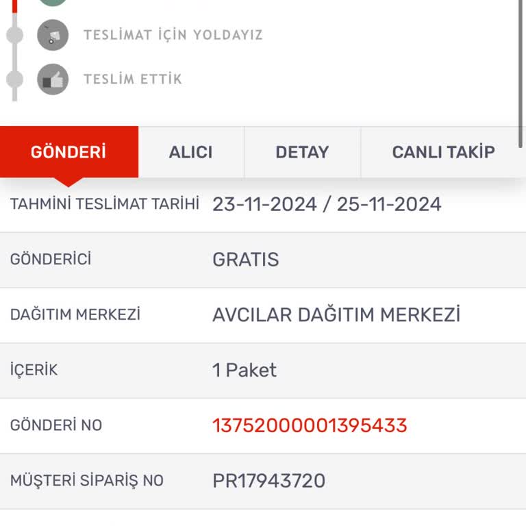 Teslimat Gecikmesi Ve İletişim Sorunu