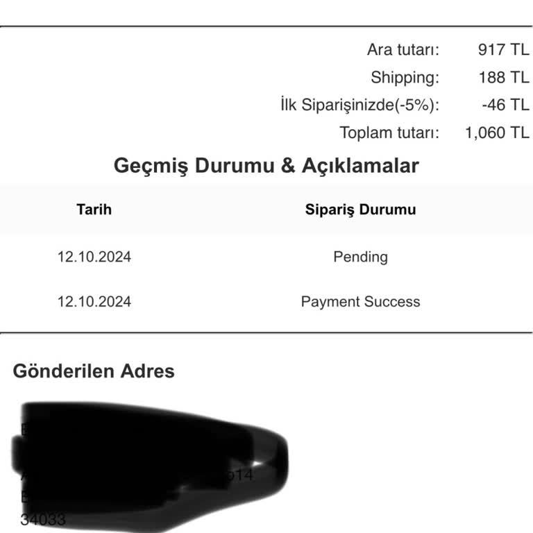 Sharksturkiye.com Bu Site Siparişimi Göndermedi