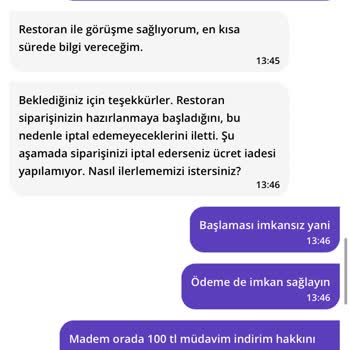 Sipariş İptalinde Müşteri Hizmetleri Sorunu